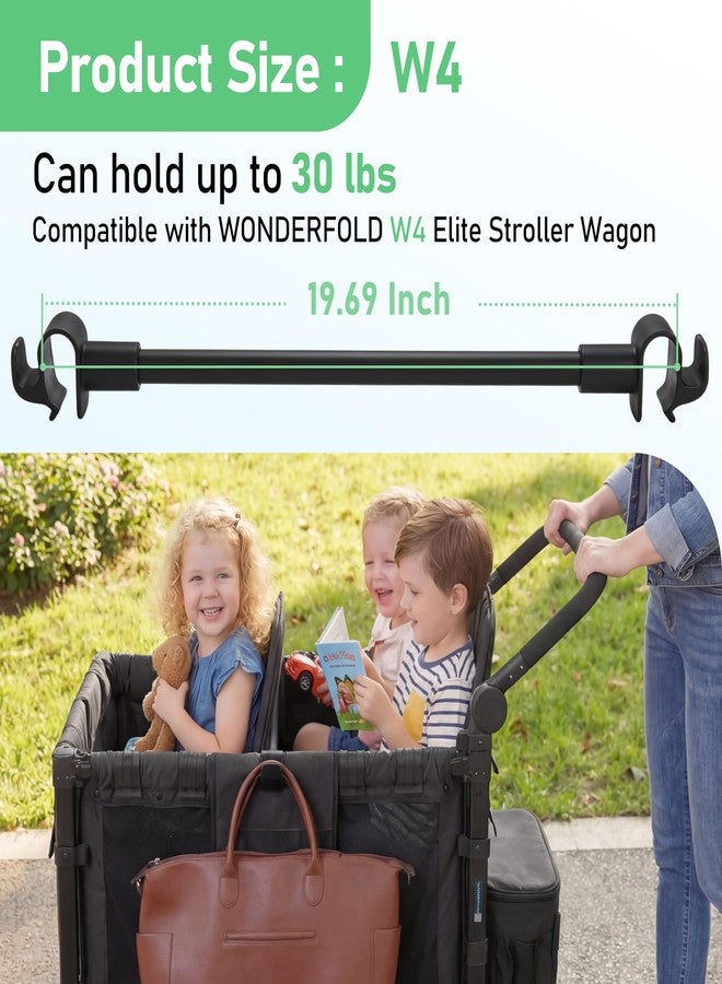 Kiicii Forward-Facing Support Bar for Wonderfold Wagon Accessories W4 Elite/Luxe (4-Seater)，Bus-Style Seating Upgrade with Seat Fixing Function, Removable & Easy to Install - Image 2